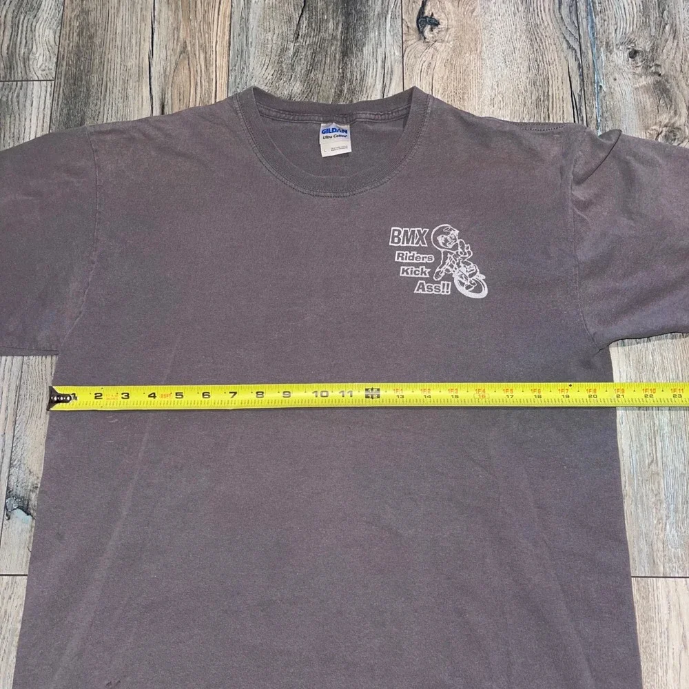 Vintage 2007 Canadian Borderline BMX Nationals‎ T-Shirt Mens Large Gray ABA BC